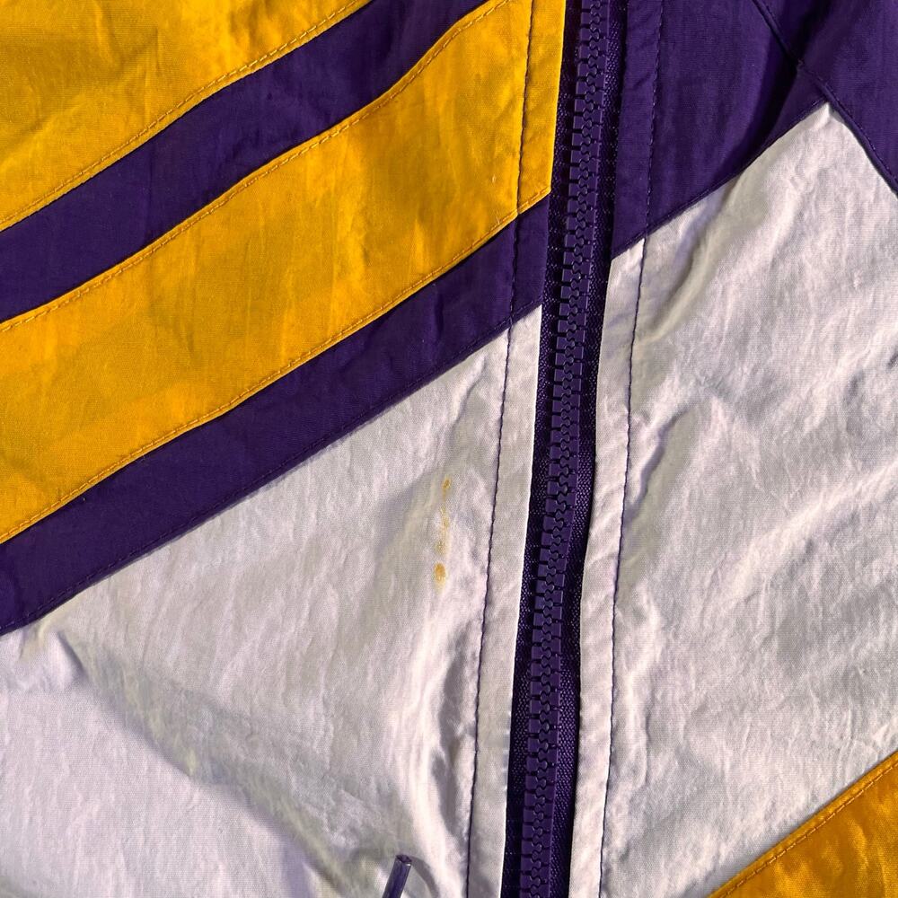 Vintage Y2K lakers Mitchell & ness nba windbreaker jacket mens xl - Picture 6 of 9